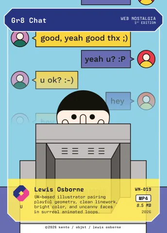 Gr8 Chat by Lewis Osborne, WN-019 Pento card
