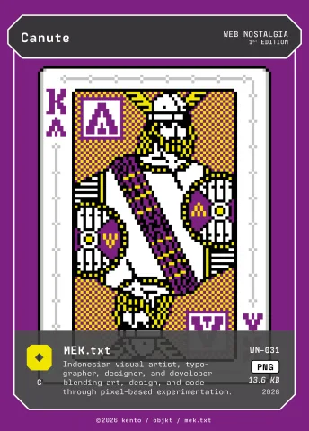 Canute by MEK.txt, WN-031 Pento card