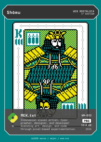 Shōmu by MEK.txt, WN-033 Pento card