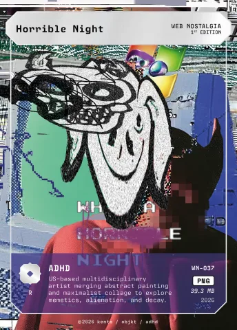 Horrible Night by ADHD, WN-037 Pento card