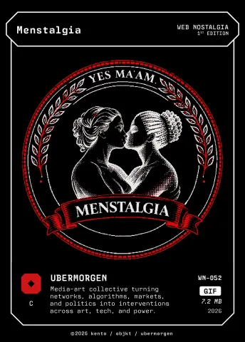 Menstalgia by UBERMORGEN, WN-052 Pento card