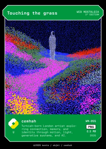 Touching the grass by cemhah, WN-055 Pento card