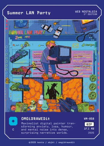 Summer LAN Party by OMGiDRAWEDit, WN-058 Pento card