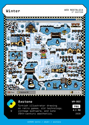 Winter by Axstone, WN-062 Pento card