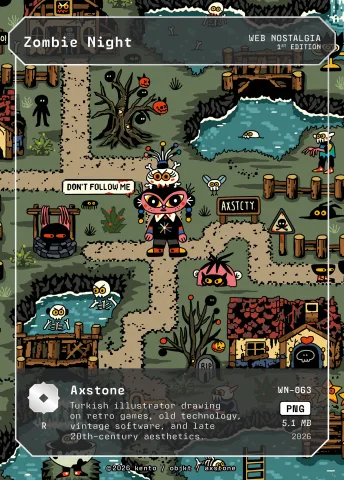 Zombie Night by Axstone, WN-063 Pento card