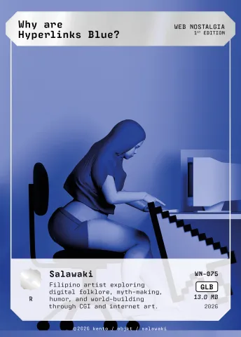 Why are Hyperlinks Blue? by Salawaki, WN-075 Pento card