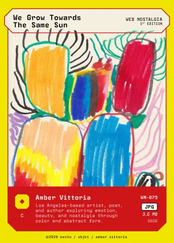 We Grow Towards The Same Sun by Amber Vittoria, WN-079 Pento card