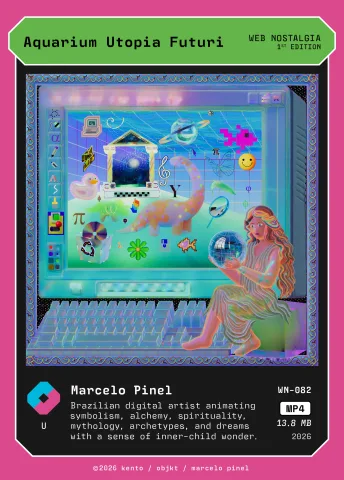 Aquarium Utopia Futuri by Marcelo Pinel, WN-082 Pento card