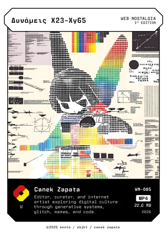 Δυνάμεις X23-Xy65 by Canek Zapata, WN-085 Pento card