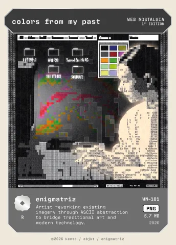 colors from my past by enigmatriz, WN-101 Pento card