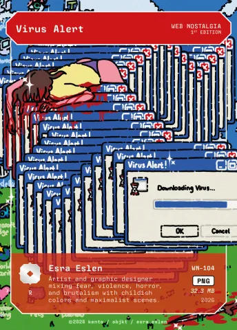 Virus Alert by Esra Eslen, WN-104 Pento card