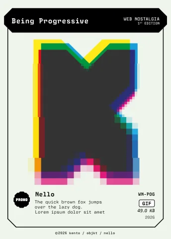 Being Progressive by Nello, WN-P06 Pento card